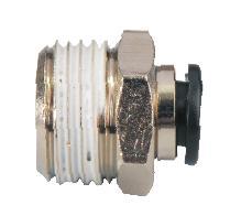 8 Mm Push To Connect Fitting Jpc Straight For Pneumatic Systems - Color: Metallic