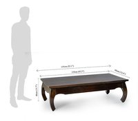 Solid wood Center coffee table meander