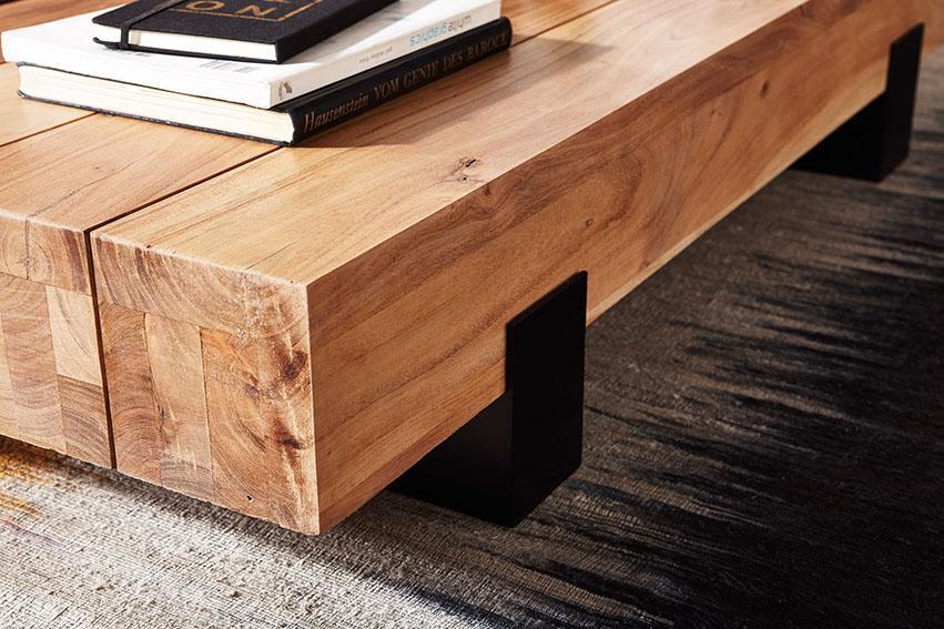 Wooden Center coffee table Iron mix Croke