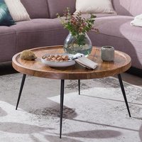 Wooden center coffee table Iron legs Disclet