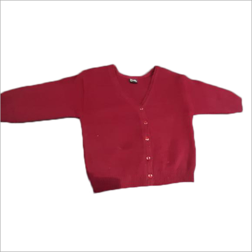 Ladies Red Woolen Blouse Sweater