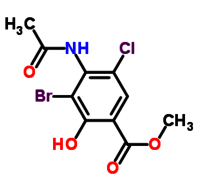 Methyl 4-(acetylaMino)-3-broMo-5-chloro-2-hydroxybenzoate 232941-14-9
