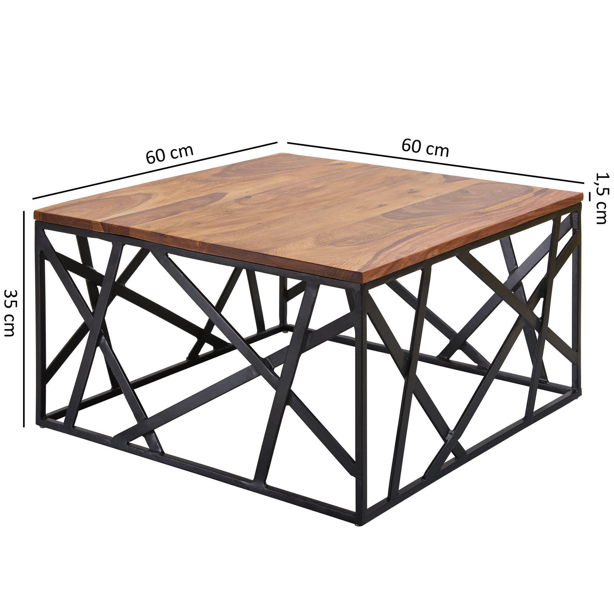 Wooden center table With Iron Mix Maestro