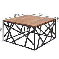 Wooden center table With Iron Mix Maestro