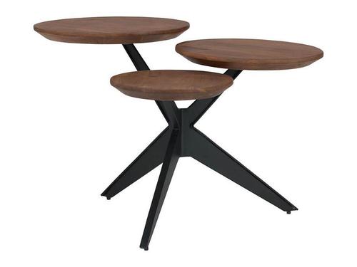 Wooden Designer Center Table Trio Shape No Assembly Required