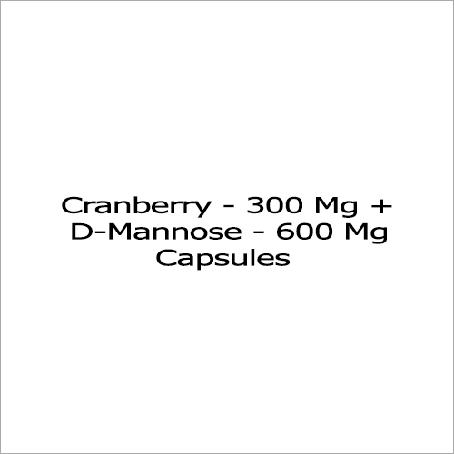 Cranberry Extract & D-Mannose - 300 Mg & 600 Mg Liquid Capsules | 18-26 Month Shelf Life, Online Payment Accepted, Suitable for Adults, Teenagers, and Women