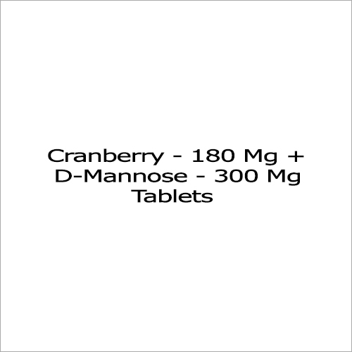 Liquid Cranberry 180 Mg Plus D-Mannose 300 Mg Tablets