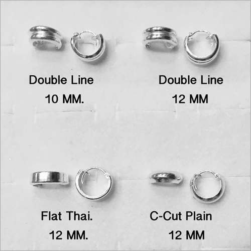 Silver Hoop Earrings - Custom Size Elegant Accessory for Women | Ideal for Anniversaries and Special Gifts