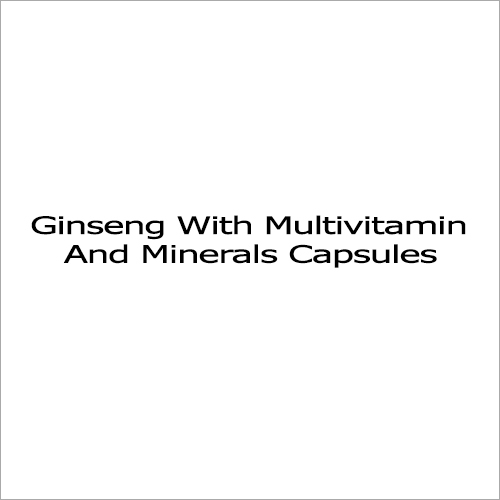 Liquid Ginseng With Multivitamin And Minerals Capsules