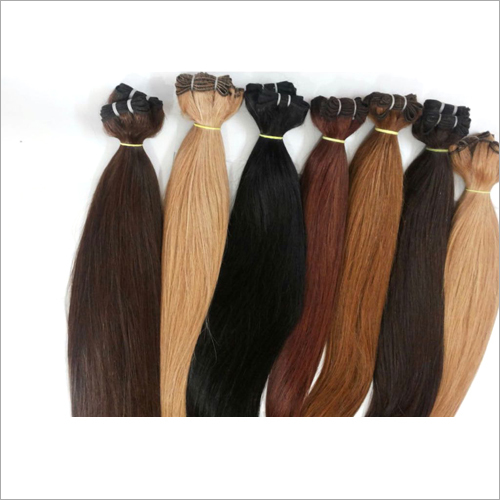 Coloured Indian Human Weft Hair