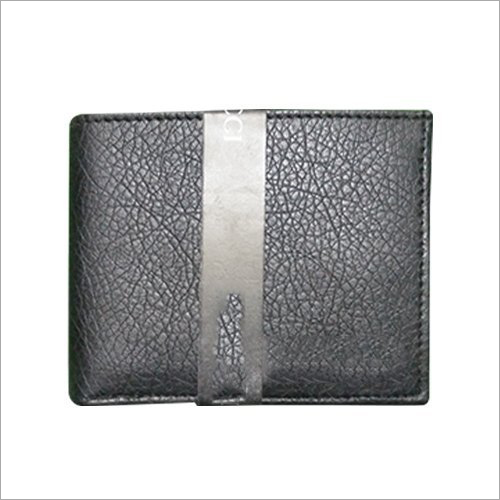 Available In Multicolor Black Textured Leather Wallet