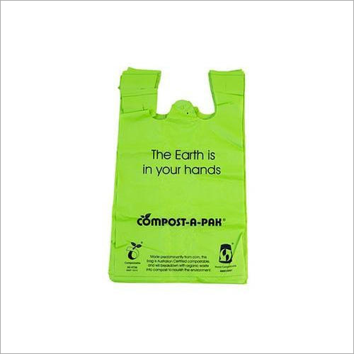 Available In All Color Green Biodegradable Carry Bag