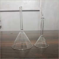 Laboratory Long Stem Glass Funnel - Borosilicate Glass, 50 Ml Size, Transparent Color | Ideal For Industrial Use, 75 Mm Diameter