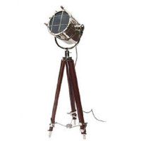 Antique Floor Searchlight-Antique Tripod Floor Spot