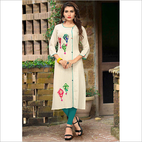 Modern Kurti - High-Quality Fabric, Available in All Sizes (S, M, L, XL) | Full-Length, Easy Wash, Lightweight, Casual Wear for Ladies