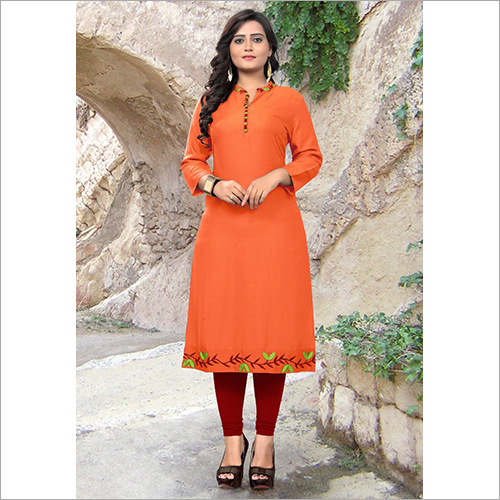 Casual Wear Kurti - Cotton Blend, Sizes S-XL | Vintage Look, Washable, Perfect for Parties and Evenings