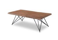 Sold wood center table With Iron Leg base Composer