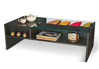 Wooden center coffee table with storage Fanciful