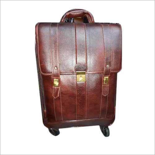 Pure Leather Trolley Bag