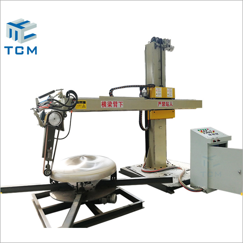 Steel Metal Tank Cap Outer Surface Automatic Polishing Machine