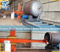 Orange Carbon Steel Vessel Tank Welding Seam Grinding Machine