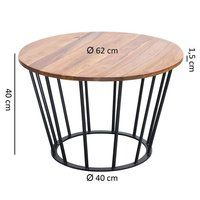 center coffee table with Iron base Fumary