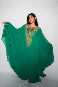 Dry Cleaning Sea Green Kaftans Dress