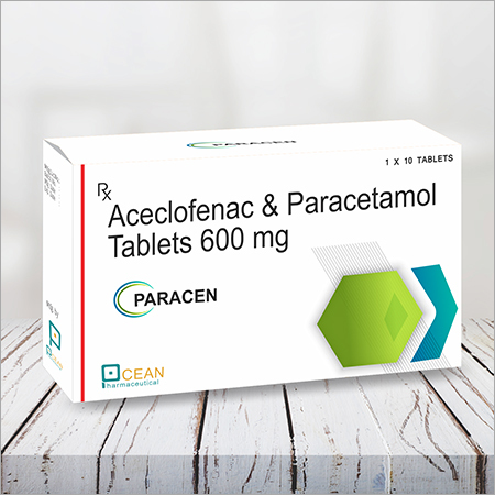 Paracen-aceclofenac &paracetamol Tablets 600mg