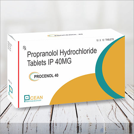 Propranolol Hydrochloride Tablets Ip 40Mg General Medicines