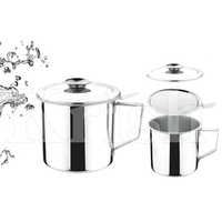 SS Oil Pot with Filtering Strainer