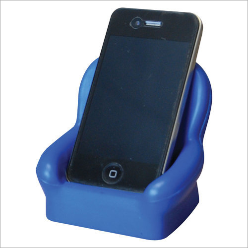 Wide Armchair Phone Holder - Plastic 90mm Height x 85mm Width x 80mm Depth Blue | Durable Design for Long-lasting Use