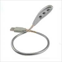 Usb Led Light - Silicone, 170mm X 18.5mm X 9mm | Silver Color, 1.2w Power, Usb Connector, Bright Led, Versatile For Various Environments