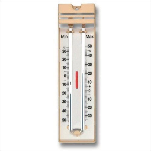 Maximum And Minimum Wooden Plate Thermometer