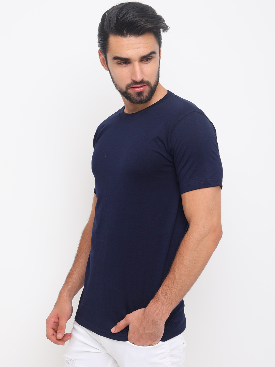 Navy Blue Plain T shirts