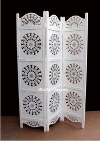 Wood 3 Panel Wooden Room Divider Wooden Beautiful Partition For Your Home, Office, Restaurant, Kitchen