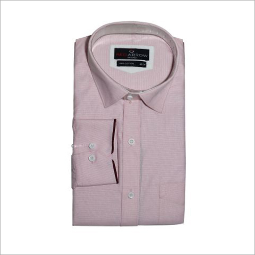 Pink Cotton Formal Shirts - Cotton, Sizes M, L, S, XL, Pink | Washable, Ideal for All Seasons: Rainy, Spring, Summer, Winter