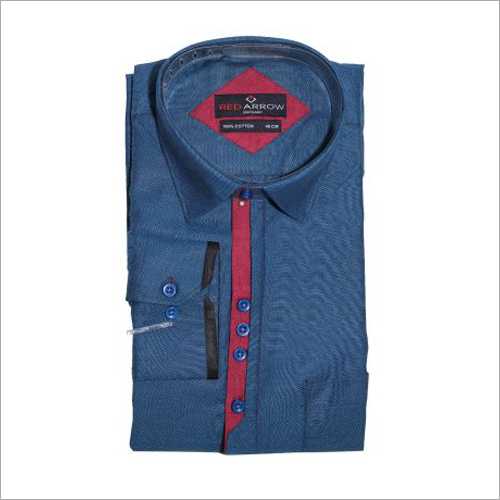 Dark Blue Cotton Formal Shirts Dark Blue Cotton Formal Shirts