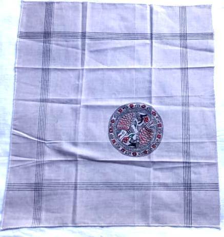Hand Painted Handkerchief By LOKHIT RANG PEETH SEVA SANSTHAN