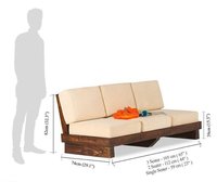 Solid Wooden Sofa Set Mihire