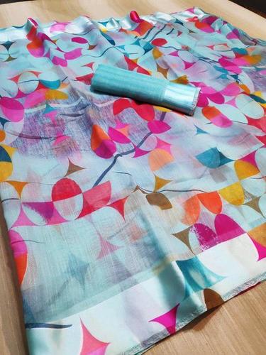 Linen Silk Saree