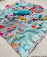 Linen Silk Saree