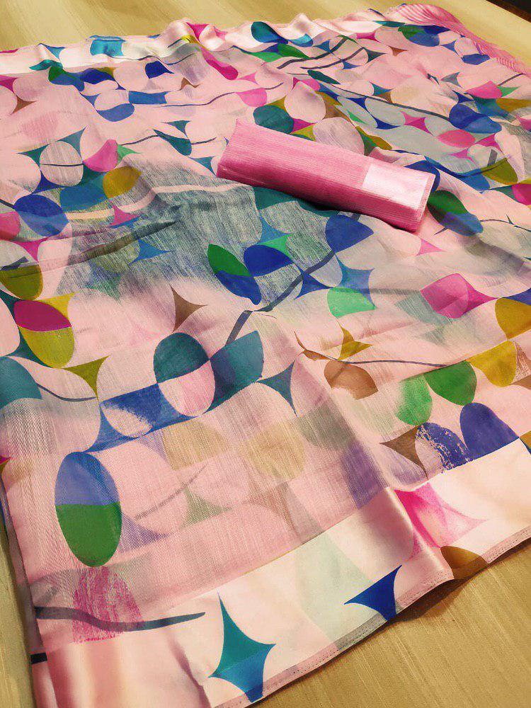 Linen Silk Saree