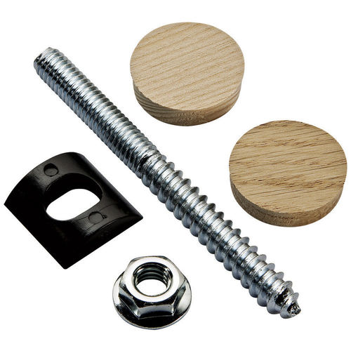 Rail Bolt Fastener with Plugs