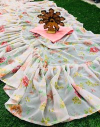 Faux Georgette Saree