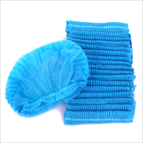 Disposable Caps - Non Woven Fabric, Blue Color, Medical Grade | Waterproof, Loose-Fitting, Easy to Wear, Bulk Availability
