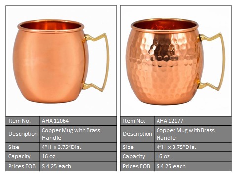 Copper Mug By TRANSWORLD TRADING INC.