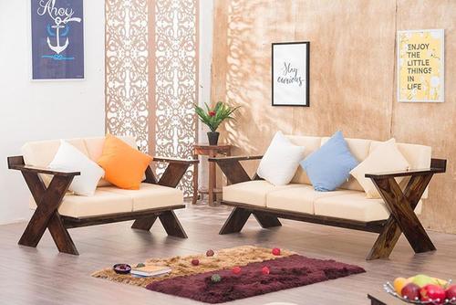 Wooden sofa set Spanos