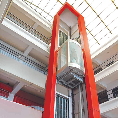 Transparent Glass Hydraulic Elevator
