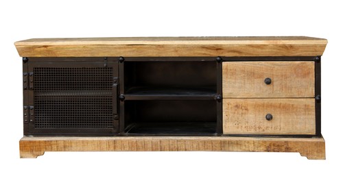Wooden  Iron TV unit