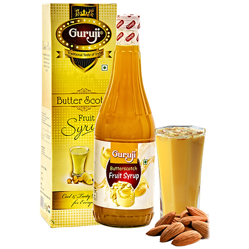 Butter Scotch Fruit Syrup Packaging: Glass Bottle